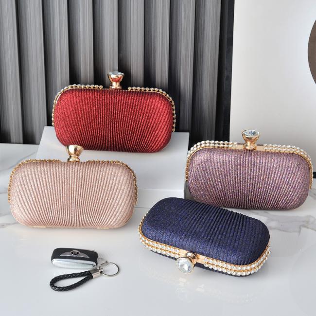 Clutches | Clutch "Urania Perla Satin" – Damen Clutches Clutches